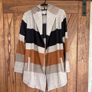 Maurices Colorblock Hooded Cardigan
